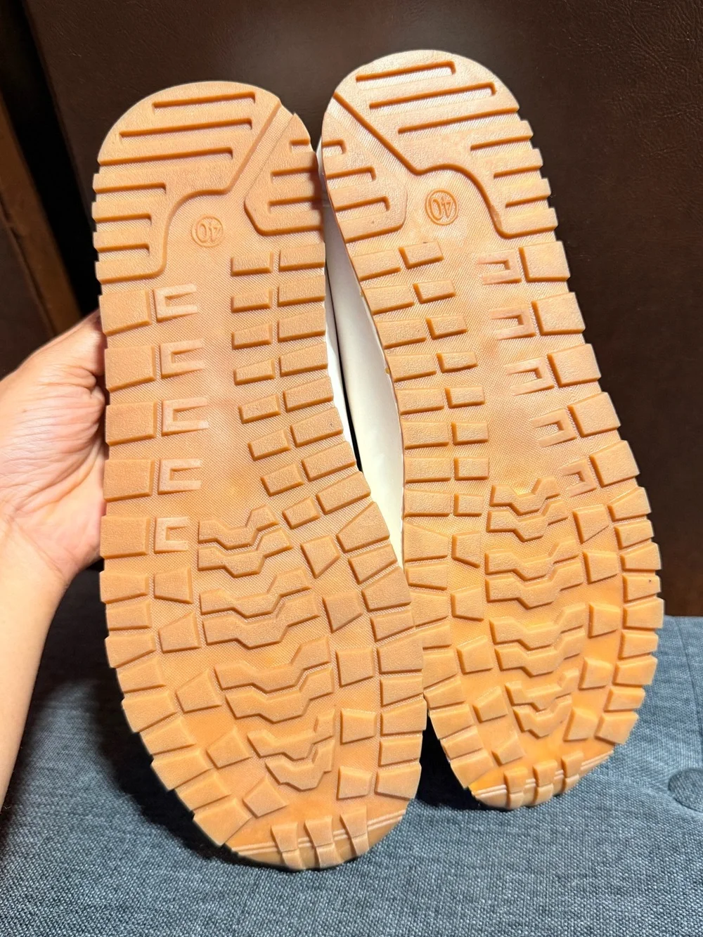 Women’s Cream Slip-On Loafer with Gold Bit Accent
